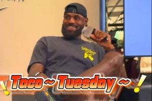 小学生问詹姆斯周二吃taco吗？老詹喊出经典口号gigigi 全场爆笑