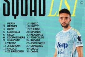 尤文本轮意甲大名单：伊尔迪兹领衔，DV9、戴维、布雷默在列